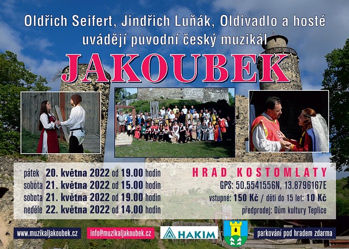 Muzikál Jakoubek - plakát 5-2022