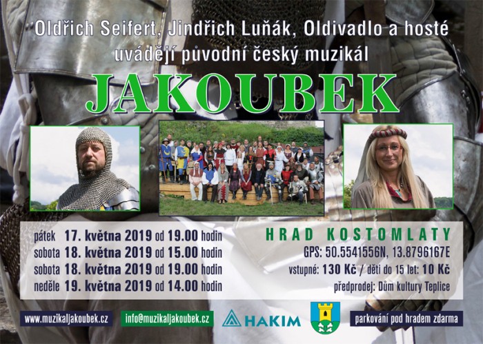 Muzikál Jakoubek - plakát 5-2019